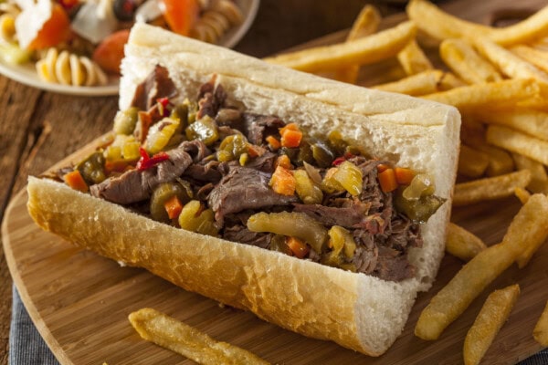 italian beef sandwich